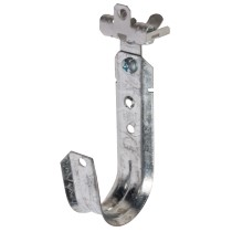 2" J-Hook with Angle Clip and Hammer On Flange (1/8in to 1/4in)