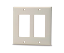 Signamax - Double-Gang Decora-Style Faceplate - Ivory